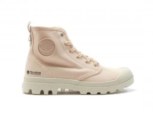 Beige Women Palladium Pampa Hi Zip Organic Boots | US-LZ7908123