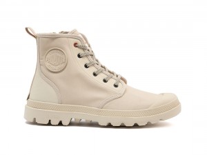 Beige Women Palladium Pampa Lite+ Hi Paris Boots | US-WD1354790