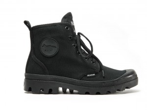 Black Kids' Palladium Pallabrousse X Kitsune Boots | US-BR2301876