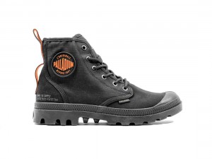 Black Kids' Palladium Pampa Hi Supply Rs Boots | US-LX8560492