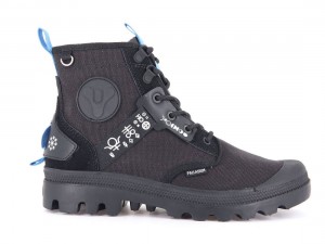 Black Kids' Palladium Pampa X Destiny Boots | US-QE7153908