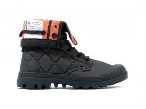 Black Men Palladium Baggy Re-quilted Boots | US-MC2359874