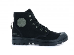 Black Men Palladium Pampa Hi Htg Supply Boots | US-NL5943781