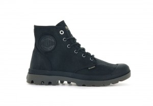 Black Men Palladium Pampa Hi Wax Boots | US-PO8940125