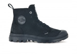 Black Men Palladium Pampa Hi Zip Wl Winter Boots | US-HN6598720