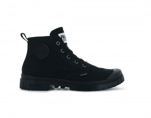 Black Men Palladium Pampa Sp20 Hi Canvas Boots | US-KW4578291