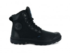 Black Men Palladium Pampa Sport Cuff Wpn Boots | US-YW8793204