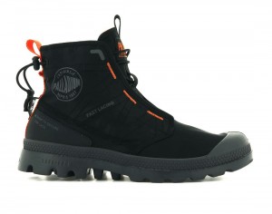 Black Men Palladium Pampa Travel Lite Boots | US-RA9564712