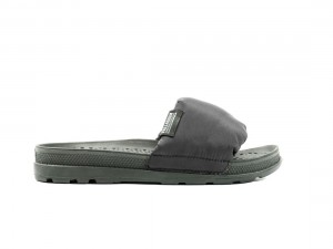 Black Men Palladium Solea Pad Slides | US-CM4268915