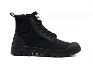 Black Women Palladium Pampa Lite+ Hi Paris Boots | US-HO5874069