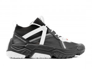 Black / White Men Palladium Off grid Lo Adventure Sneakers | US-NY8724105