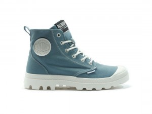 Blue Women Palladium Pampa Blanc Boots | US-BQ0619783