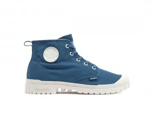 Blue Women Palladium Pampa Sp20 Hi Canvas Boots | US-JZ5364918