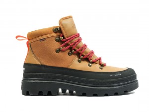 Brown Women Palladium Pallatrooper Hiker Wp+ Boots | US-KC7341095