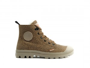 Brown / Black Women Palladium Pampa Hi Zip Wl Winter Boots | US-VK1625709