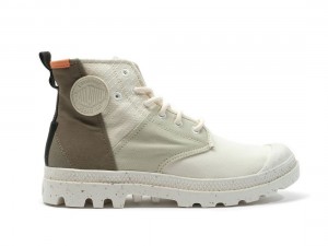 Cream / Green Women Palladium Pampa Hi Re Generate Boots | US-YQ1358247