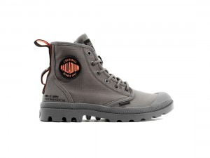 Dark Brown Men Palladium Pampa Hi Supply Rs Boots | US-OT5718469