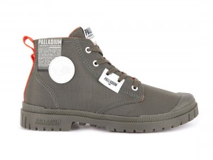 Dark Olive Men Palladium Sp20 Overlab Boots | US-IP3084572