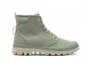 Green Women Palladium Pampa Lite+ Hi Boots | US-SC2468951