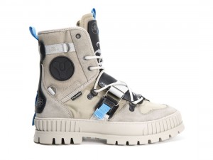 Grey Kids' Palladium Pallashock X Destiny Boots | US-PQ9562081