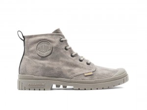 Grey Men Palladium Pampa Sp20 Hi Wax Boots | US-UH5741398