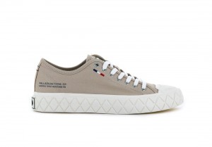 Khaki Women Palladium Palla Ace Canvas Sneakers | US-SD0672458