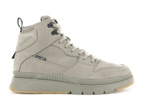 Light Khaki Men Palladium Pallasider Hi Nubuck Winter Boots | US-MC7582043