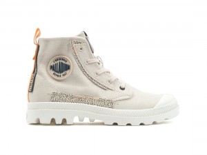 Light Khaki Women Palladium Pampa Underlayer Boots | US-RO8496157