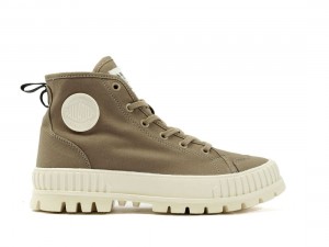 Olive Men Palladium Pallashock Organic 2 Sneakers | US-FW0729645