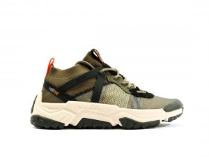 Olive Women Palladium Off grid Lo Matryx Sneakers | US-XU1435627