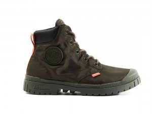 Olive Women Palladium Pampa Sp20 Cuff Wp+ Boots | US-XT4817206