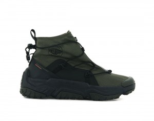 Olive / Black Men Palladium Off grid Hi Zip Waterproof + Sneakers | US-EP0786941