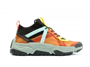 Orange / Black Women Palladium Off grid Lo Adventure Sneakers | US-LC8073596