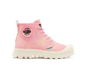 Pink Kids' Palladium Pampa Boots | US-YU9387156