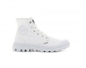 White Men Palladium Mono Chrome Boots | US-JH2183674