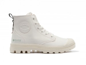 White Men Palladium Pampa Hi Re-vegan Lth Boots | US-EG3051962