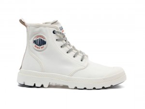 White Men Palladium Pampa Lite+ Hi Paris Boots | US-GU0687451