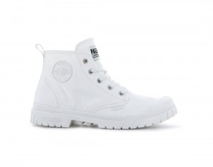 White Men Palladium Pampa Sp20 Hi Canvas Boots | US-VO8523941