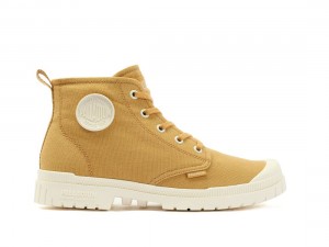 Yellow Men Palladium Pampa Sp20 Hi Canvas Boots | US-NM0173582