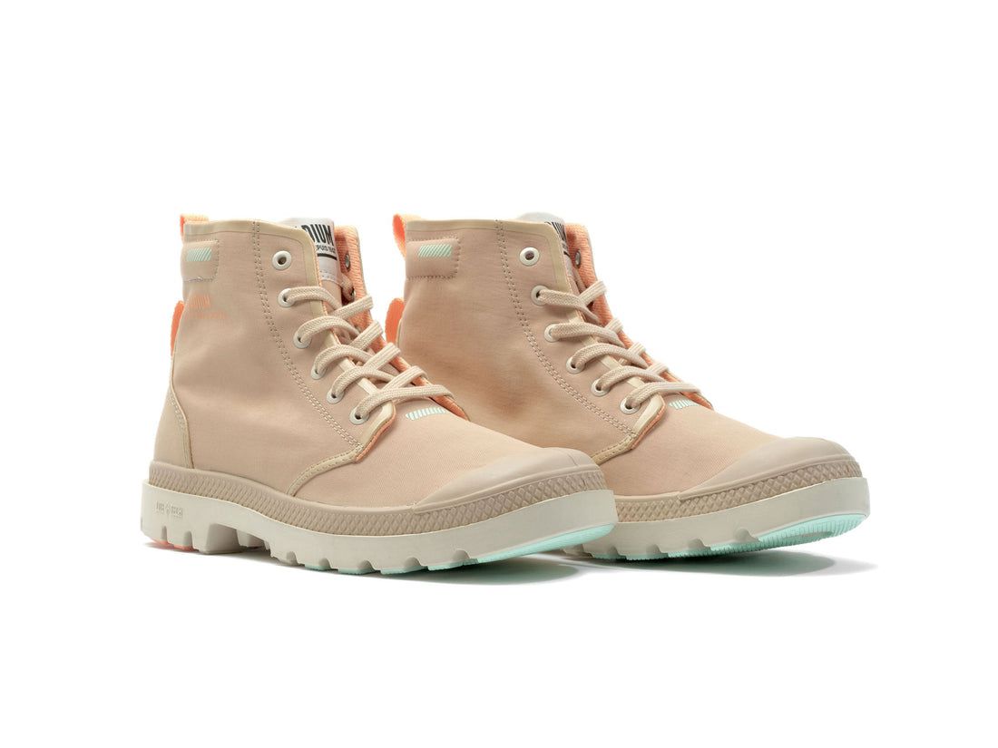 Beige Brown Women Palladium Pampa Lite+ Hi Boots | US-WY0985714