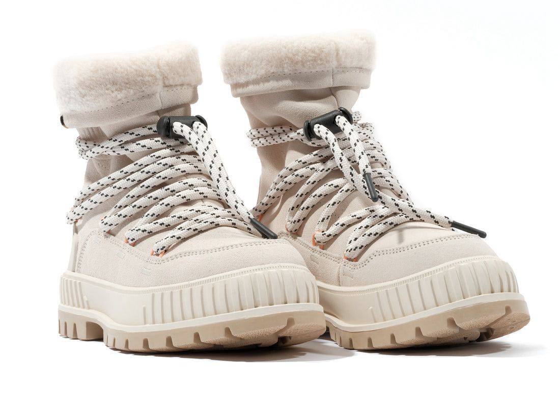 Beige Women Palladium Pallashock Hiver Winter Boots | US-BM6824013