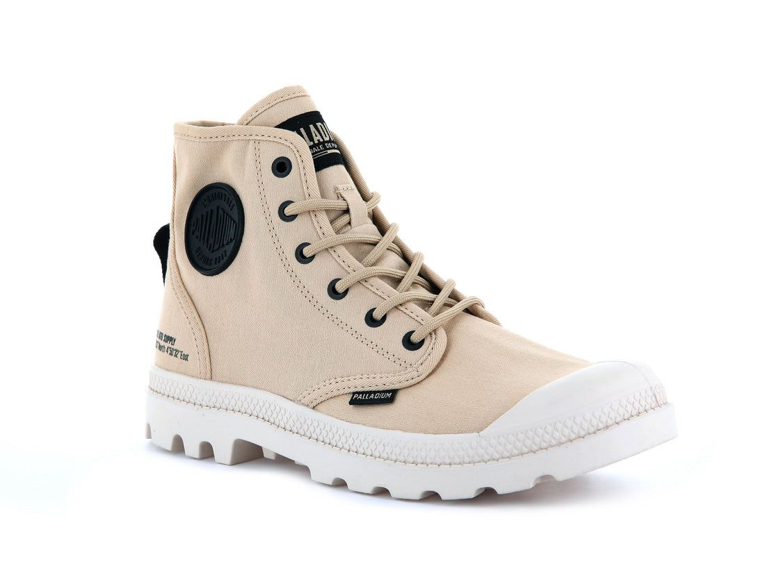 Beige Women Palladium Pampa Hi Htg Supply Boots | US-GR0521479