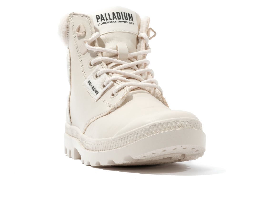 Beige Women Palladium Pampa Hi Snow Warm Winter Boots | US-TN4627531