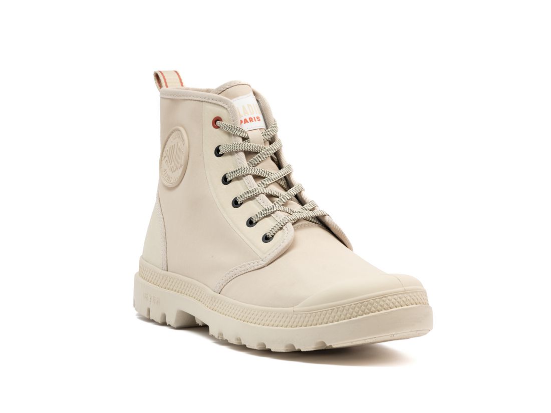 Beige Women Palladium Pampa Lite+ Hi Paris Boots | US-WD1354790