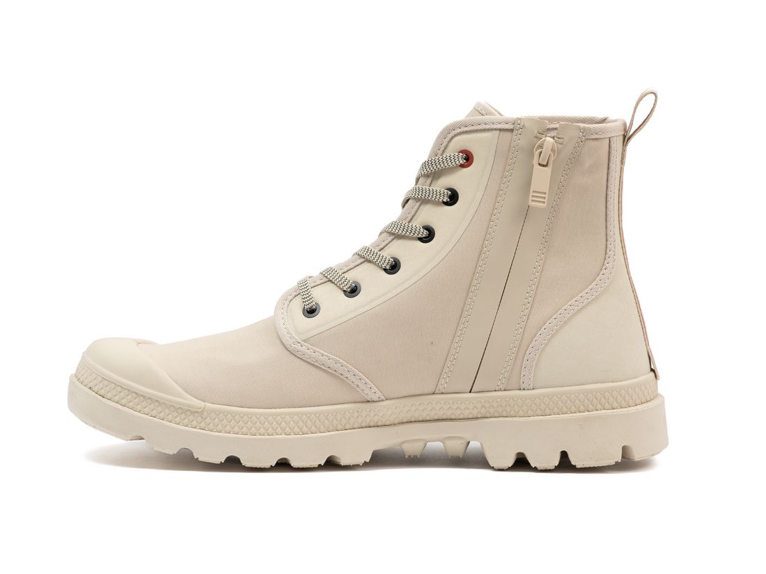 Beige Women Palladium Pampa Lite+ Hi Paris Boots | US-WD1354790