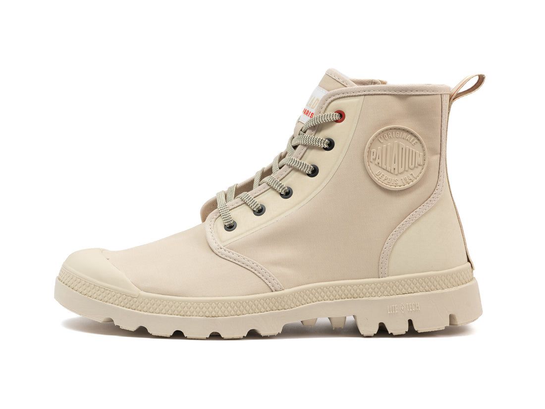 Beige Women Palladium Pampa Lite+ Hi Paris Boots | US-WD1354790