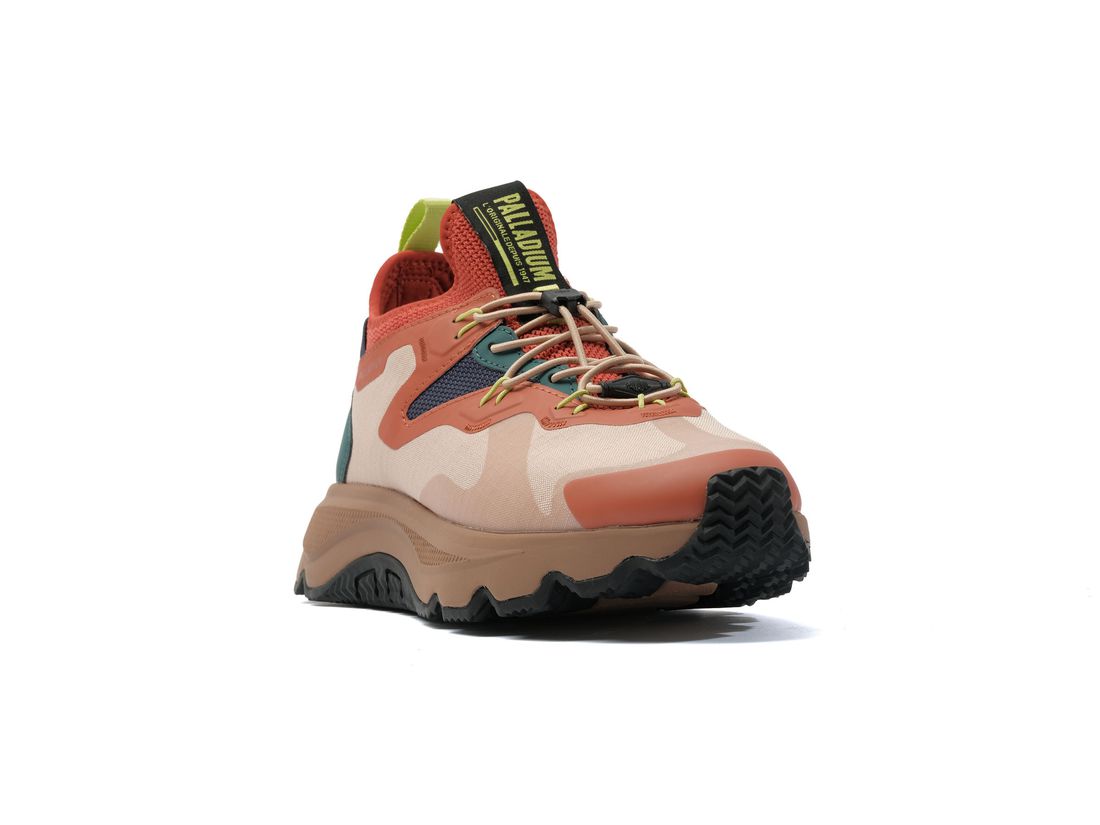 Beige / Orange / Green Women Palladium Thunder Lo Sneakers | US-CH5109342