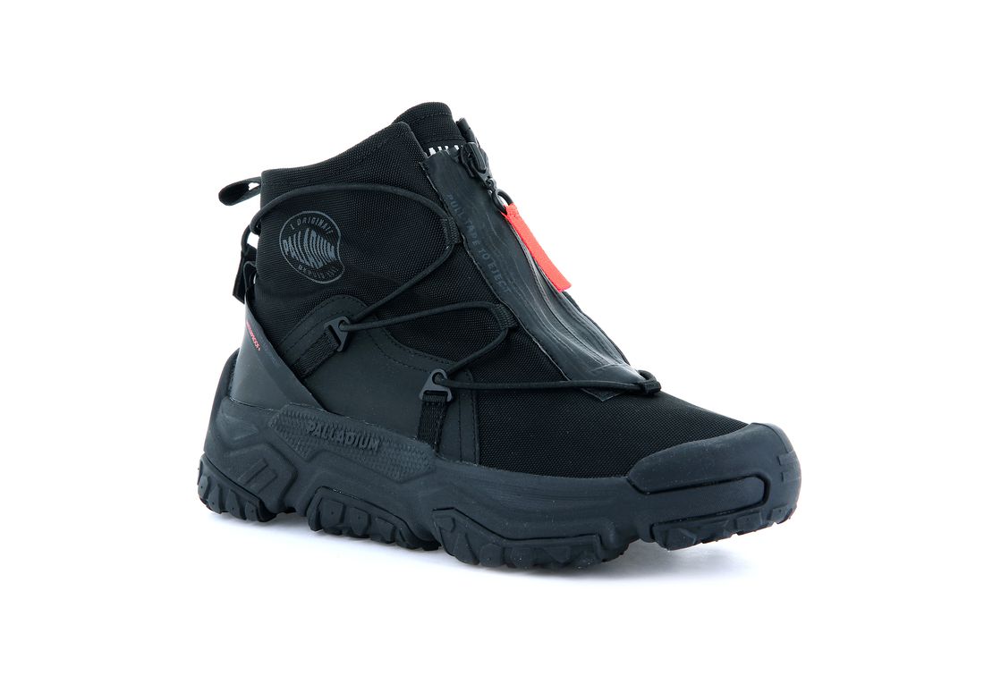 Black Kids' Palladium Off grid Hi Zip Waterproof + Sneakers | US-PS5196283