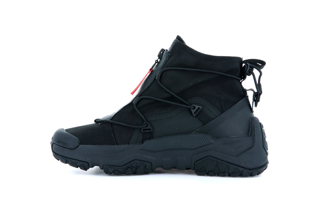 Black Kids' Palladium Off grid Hi Zip Waterproof + Sneakers | US-PS5196283