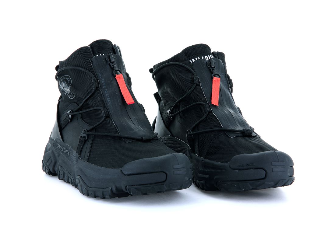 Black Kids' Palladium Off grid Hi Zip Waterproof + Sneakers | US-PS5196283